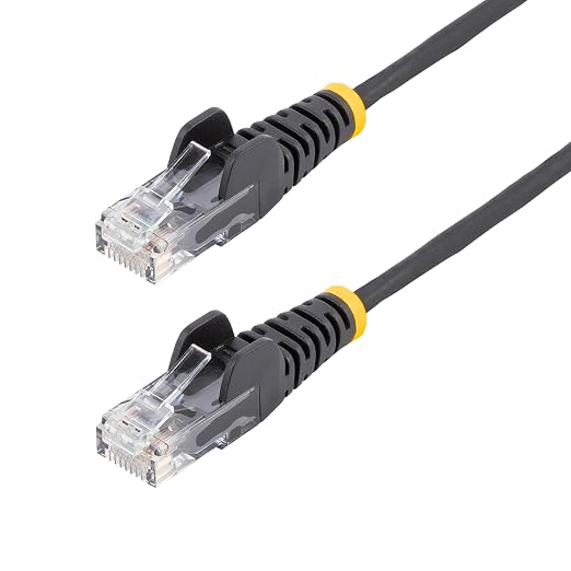 StarTech.com 30ft Black Slim CAT6 Ethernet Cable, Snagless RJ45, 28AWG Pure by StarTech