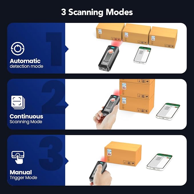 Eyoyo Portable 2D Bluetooth Barcode Scanner - Image 6