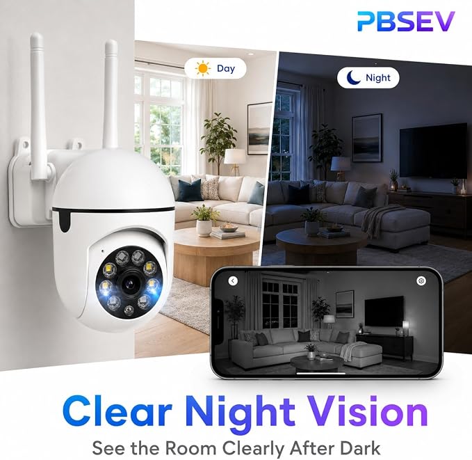 Security Camera Indoor 1080P Wired, Pan/Tilt Control, Two-Way Audio, Easy Setup - Image 4