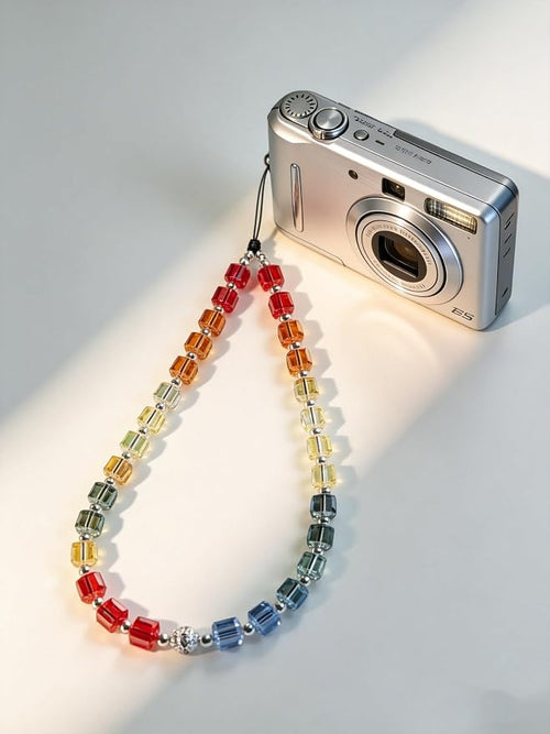2 Pcs Phone Charm Strap Hand Wrist Strap Camera Lanyard Pearl Beaded Cute Chain - Image 2