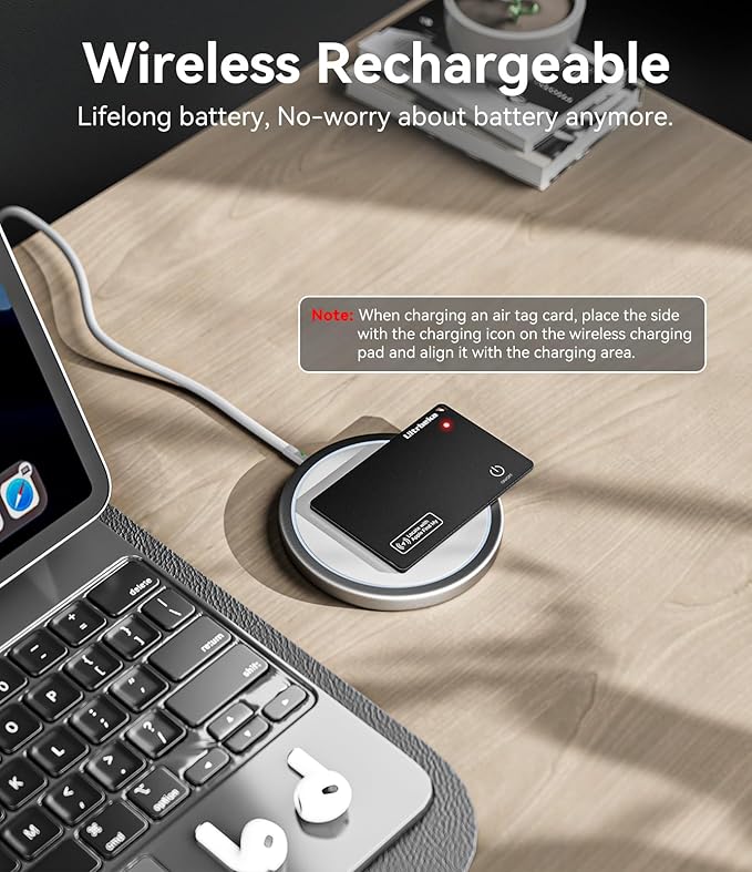 Ultrbeka Wallet Tracker Card IP68 Waterproof Rechargeable Bluetooth Tracker - Image 2