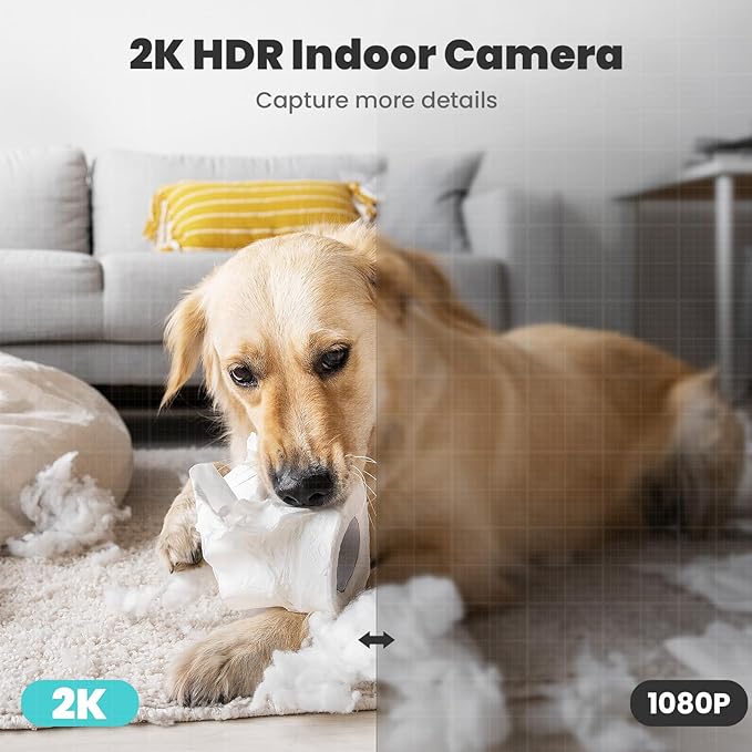 litokam 2K Indoor Camera, 360 Pan/Tilt Home Security Cameras - Image 5