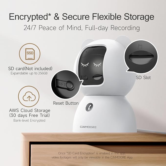 2.5K Indoor Camera 2pack, Free AI Person/Pet/Cry Detection, 4MP - Image 6