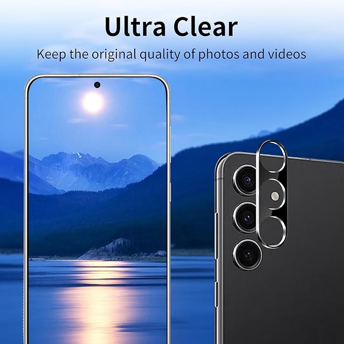 3 Pack Camera Lens Protector for Samsung Galaxy S25 Plus, Tempered Glass Camera - Image 3