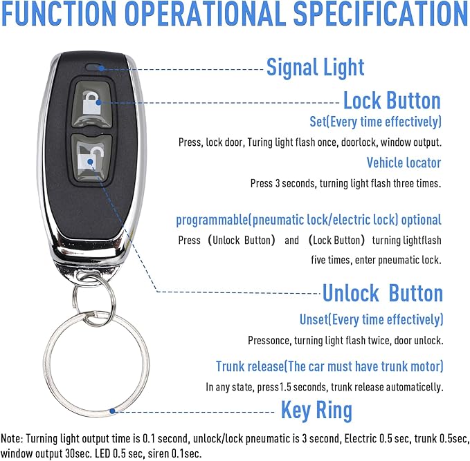 Keyless Entry Car System, Auto Remote Control Kit - Image 4