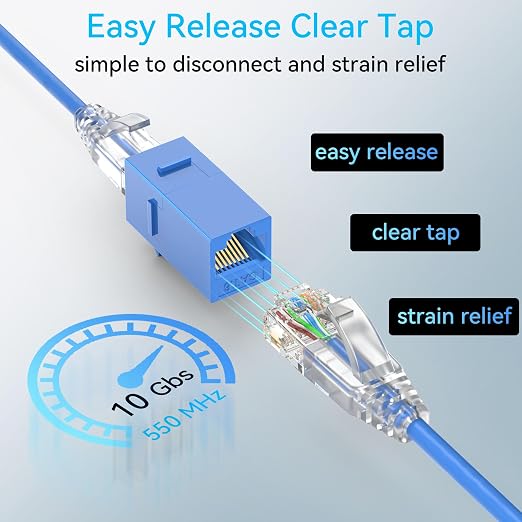 Sokqovt Cat6a Patch Cables Slim 2ft, Flexible Cat6 Ethernet Cable 10G 550MHZ - Image 6