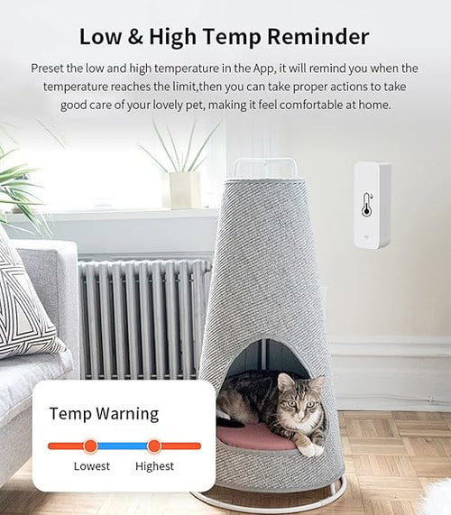 2 Pack WiFi Temperature Humidity Sensor: Wireless Temperature Humidity Monitor - Image 2