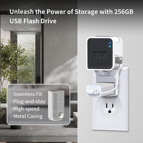 256GB USB Flash Drive & Outlet Wall Mount - Image 2