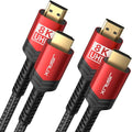 JSAUX 8K HDMI Cable 2.1, 48Gbps Ultra High Speed HDMI Cable Braided Cord HDCP by JSAUX