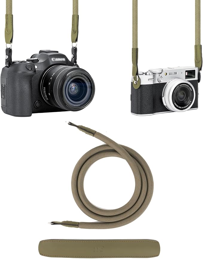 JJC 115cm Braided Rope Camera Strap, Soft Neck Shoulder Strap by JJC