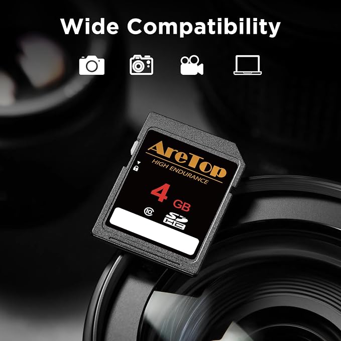 AreTop SD Card 4GB, 5 Pack Class 10 SDHC Memory Card, 5 Pack 4GB Full HD Video - Image 5
