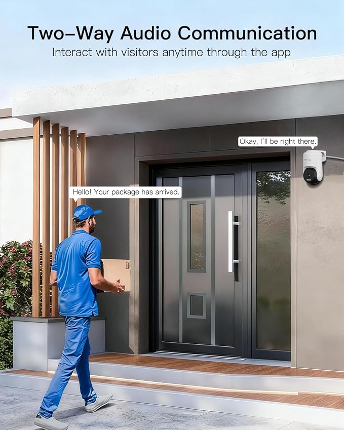 VIMTAG 2.5K 4MP Outdoor Security Camera, Pan/Tilt WiFi Home CCTV Camera - Image 7