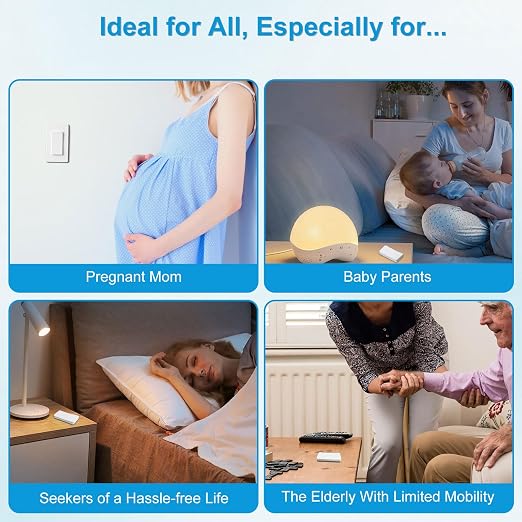 Remote Switch Outlet, Wireless On/Off Light Switches Wall Mounted, TUV List - Image 7