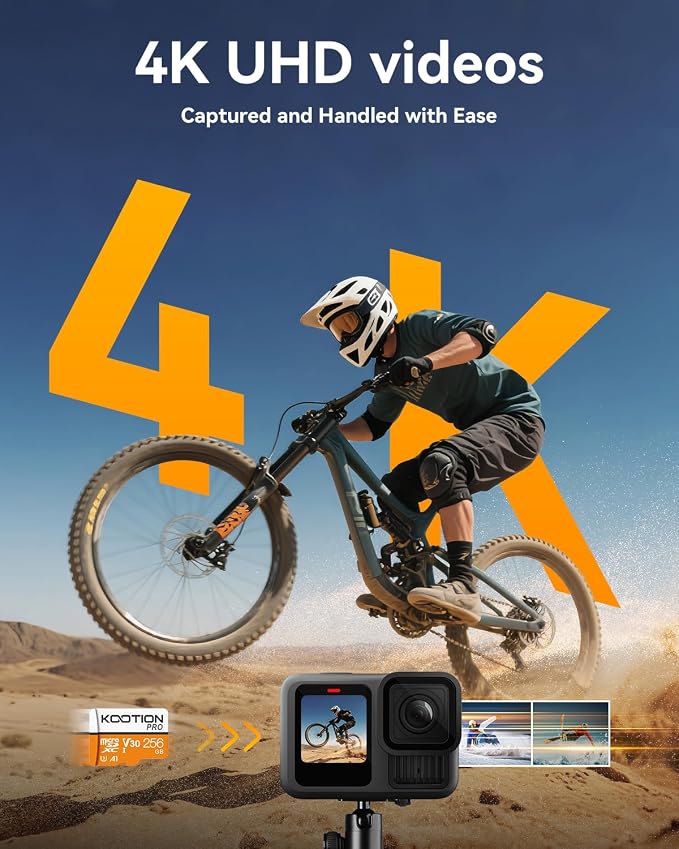 KOOTION 256GB Micro SD Card 3Pack, TF Card Micro SDXC Memory Card V30 A1 App - Image 3