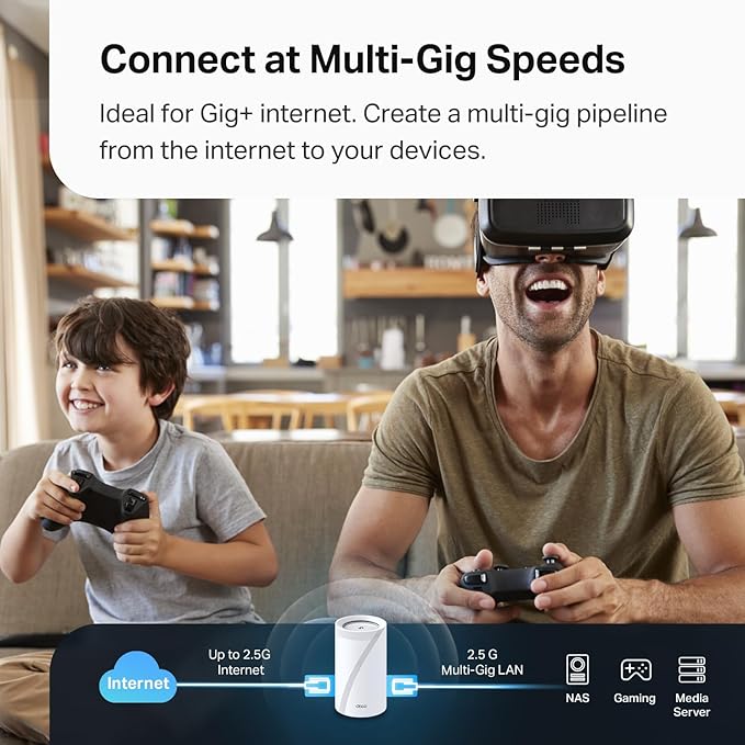 TP-Link Deco 7 Pro BE63 Tri-Band WiFi 7 BE10000 Whole Home Mesh System - Image 7
