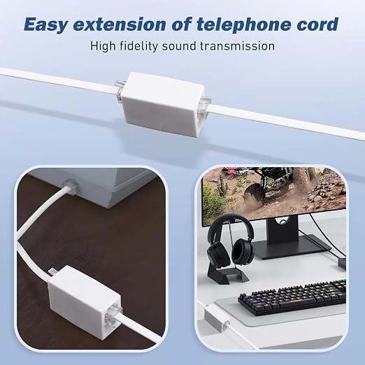 Phone Extension Cord 15 Ft 1pcs, Telephone Cable - Image 5