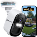 2K Security Camera Wireless Outdoor, Free Cloud Storage, 2.4G/5Ghz WiFi by CEMANTA