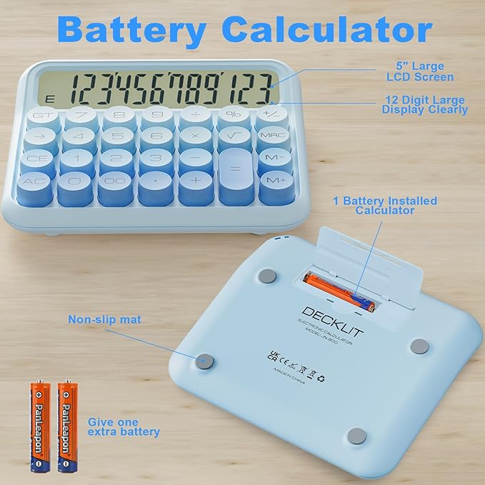 DECKLIT Battery Desk Calculator - Image 3