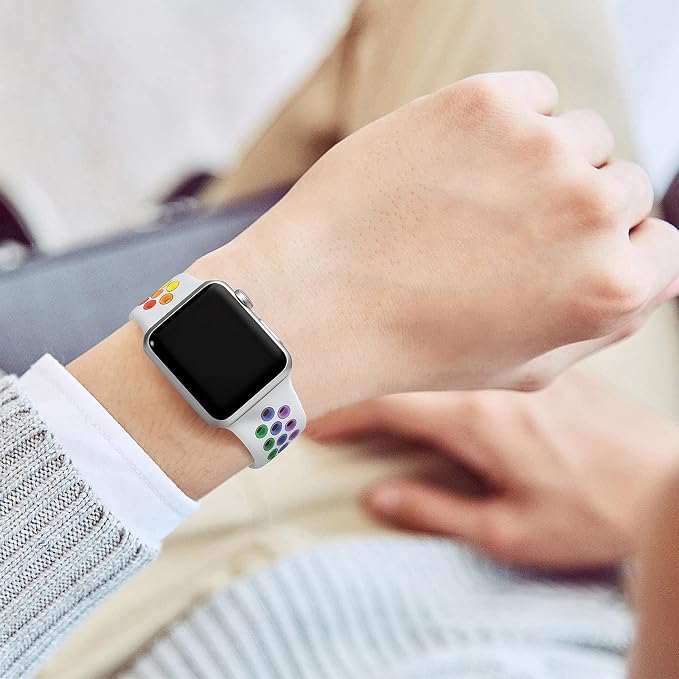 Lerobo Compatible with Apple Watch Bands 40mm 41mm 38mm 42mm, Sport Soft - Image 7