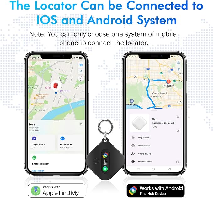 Dual System Bluetooth Tracker for iOS or Android-1Packs, Compatible - Image 2