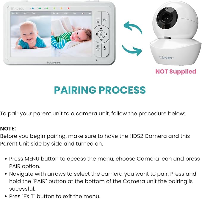 Babysense Replacement Add-On Camera - Image 6
