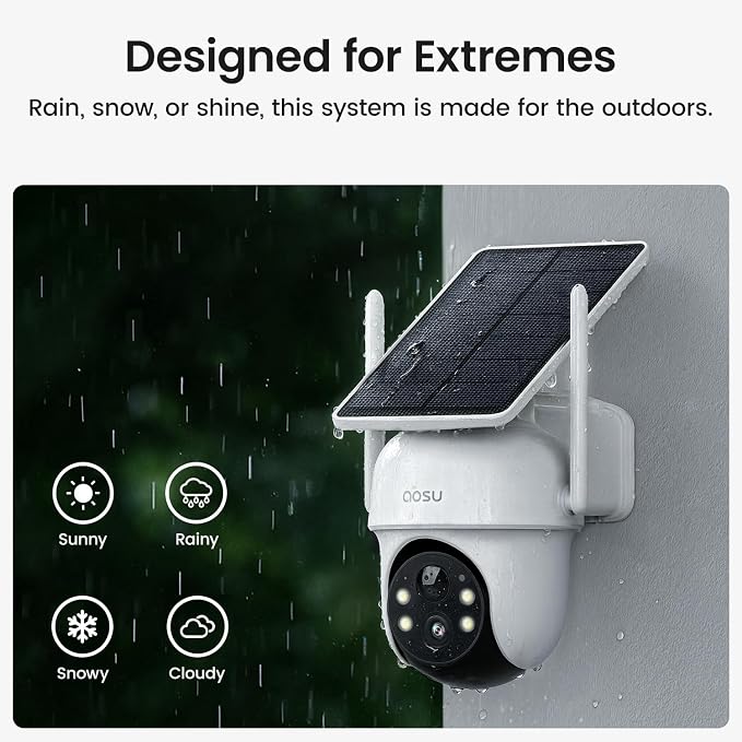 aosu Security Cameras Outdoor Wireless, 2 Cam-Kit, No Subscription Required - Image 8