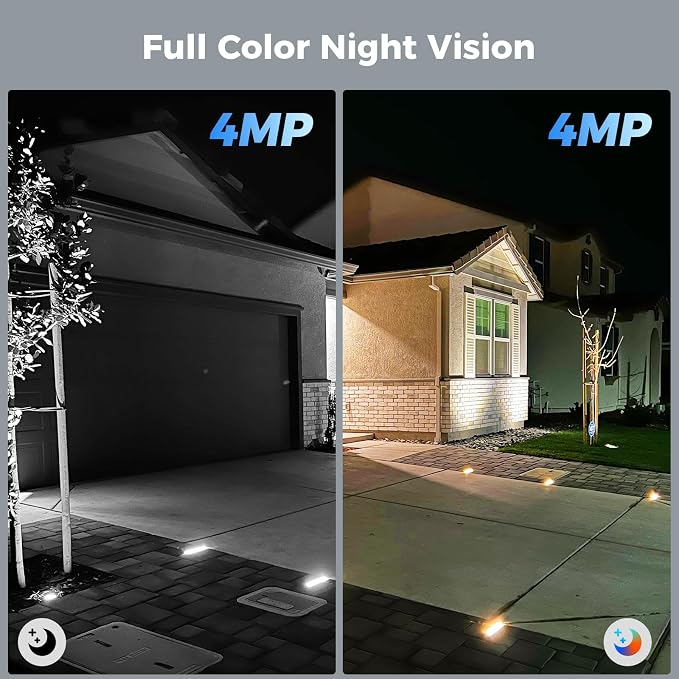 Hiseeu Solar Security Cameras Wireless Outdoor, Battery Powered 3K 4MP - Image 5