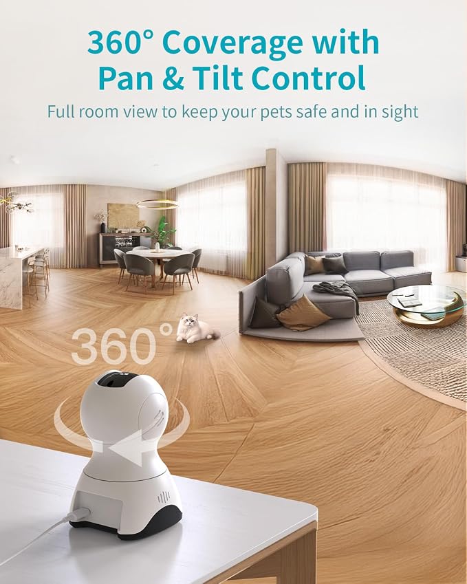 VIMTAG 4K 8MP Pan/Tilt Pet Camera Indoor - Image 3