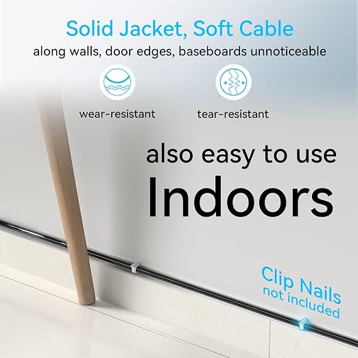 Cat6a Ethernet Cable Slim 100ft Outdoor&Indoor, 28AWG Pure Copper Cat6 Internet - Image 3
