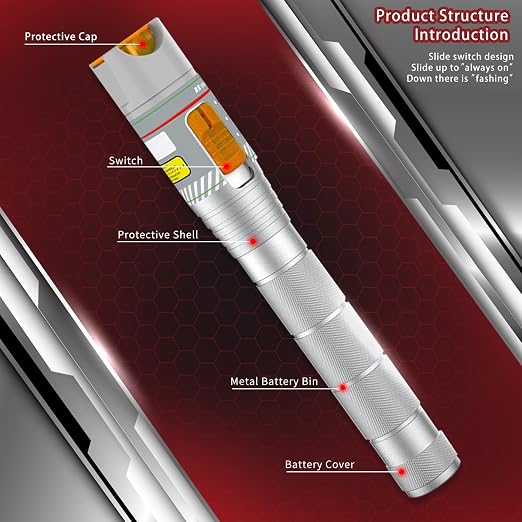 Visual Fault Locator, VFL Fiber Optic Light Source Tester, FC/SC/ST/LC Adapter - Image 6