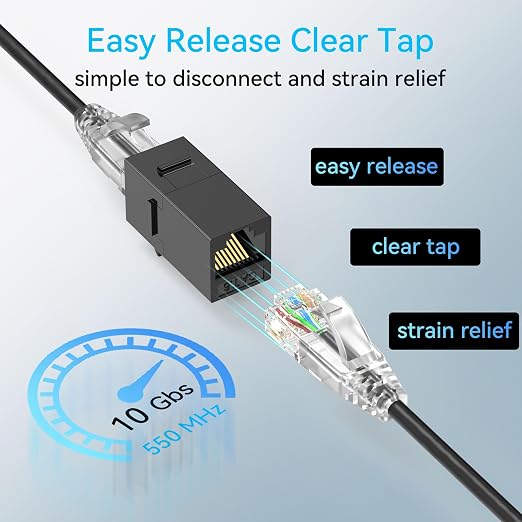 Sokqovt Cat6a Patch Cables Slim 10ft, Flexible Cat6 Ethernet Patch Cable 10G - Image 6