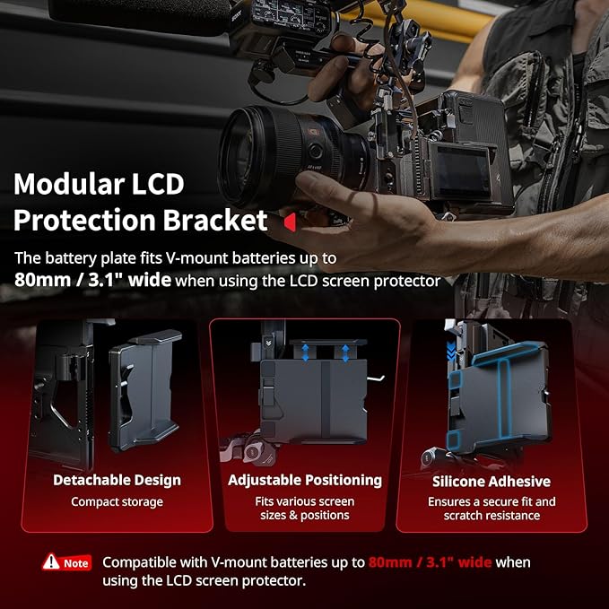 SMALLRIG Foldable V Mount Battery Plate Kit Pro, w/QR Plate - Image 3