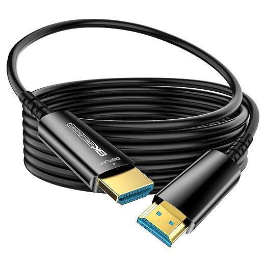 Fiber Optic HDMI Cable 80 FT, 8K Long HDMI 2.1 Cable, Thin HDMI Cord 48Gbps by DGHUMEN