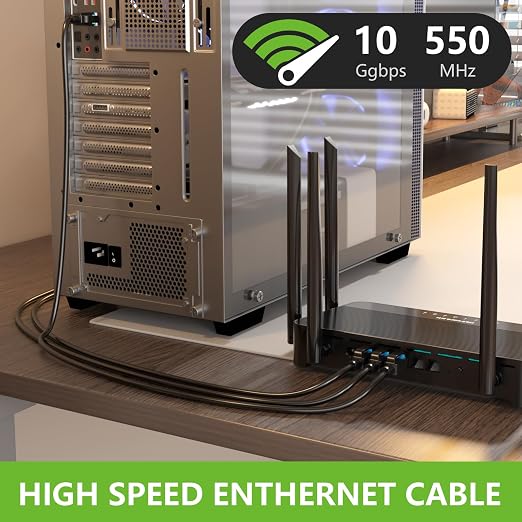 Aqerrow Cat6 Ethernet Cable 100FT, Outdoor Direct Burial Cat 6 Cable 24AWG High - Image 2