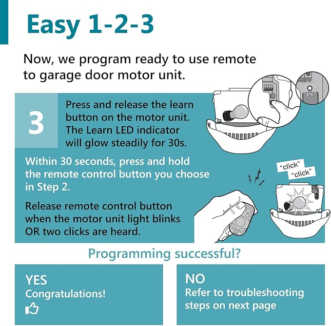Solidremote Keychain Garage Door Opener Remote, - Image 5