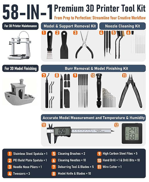 3D Printer Tools Kit, Quality 3D Printing Tool Kit - Image 2