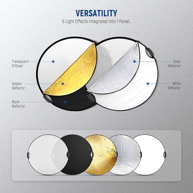 NEEWER 22"/56cm 5 in 1 Light Reflector - Image 6