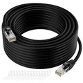 Cat5e Ethernet Cable 25 FT, Long Cat 5e Internet Cable, Standard RJ45 Connector by Kxable