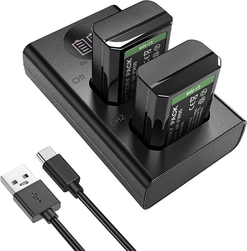 2-Pack NP-FW50 1500mAh Rechargeable Battery, by CAMULTI
