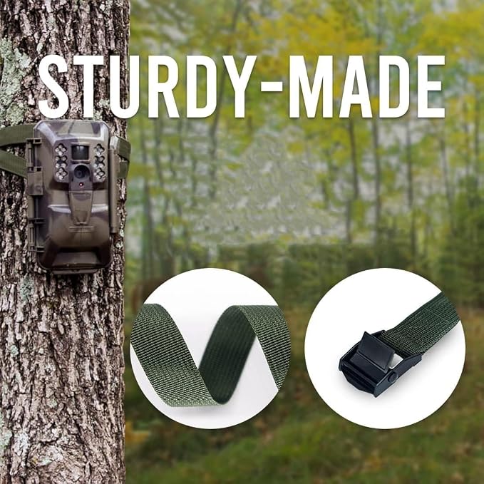 Trail Camera Strap Adjustable Long Outdoor Equipment Straps 6.5FT 6 Pack - Image 4