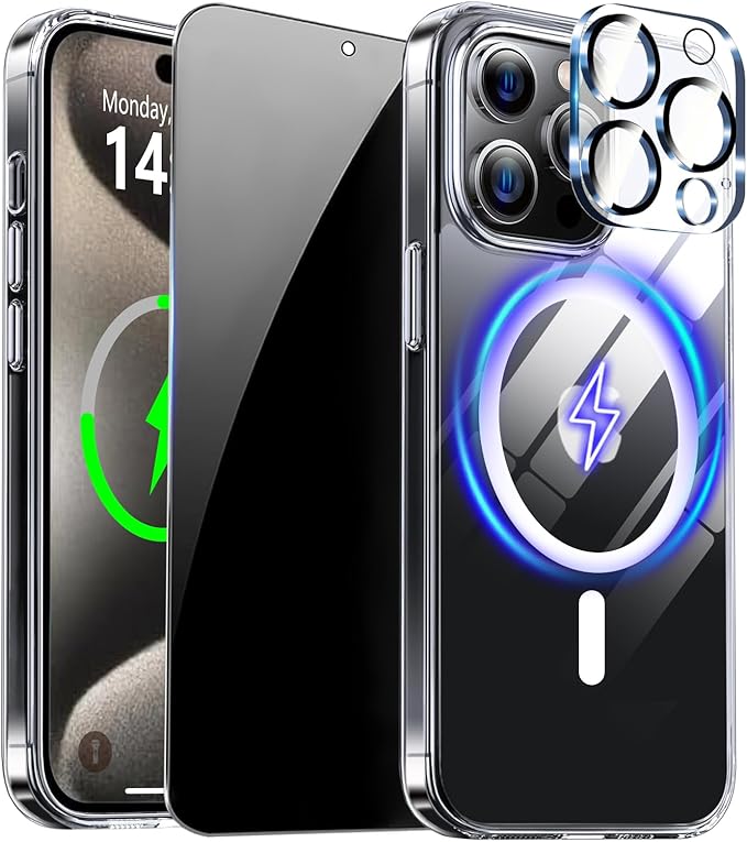 for iPhone 15 Pro Case Clear by ZOZDOKG