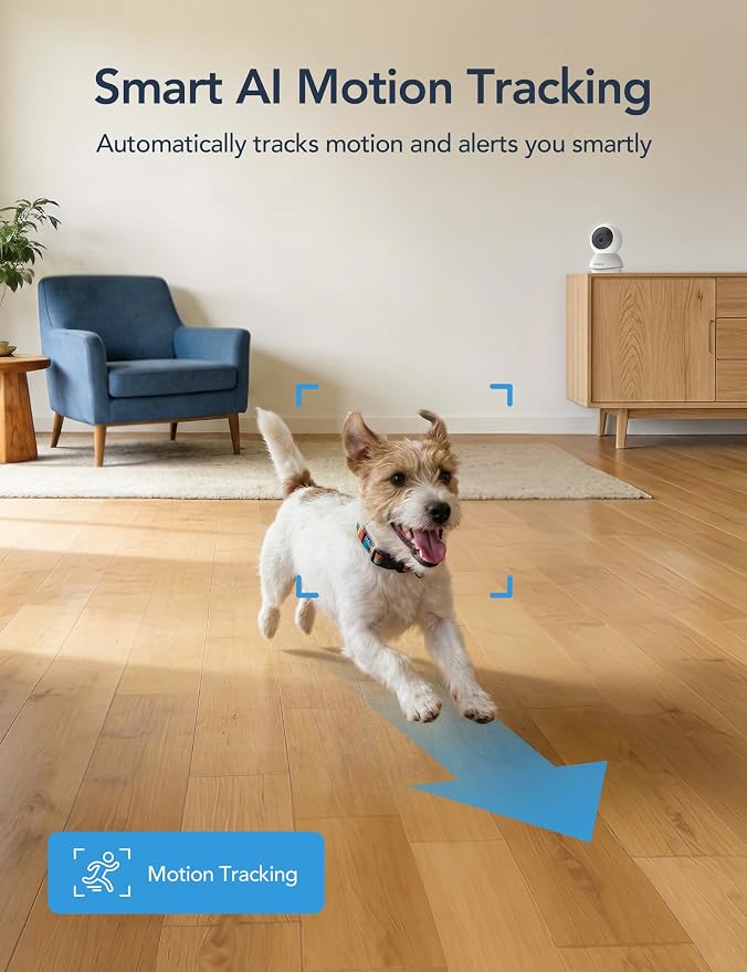 GNCC 2K WiFi Cameras for Home Security, Security Camera Indoor, Baby/Pet Camera - Image 9