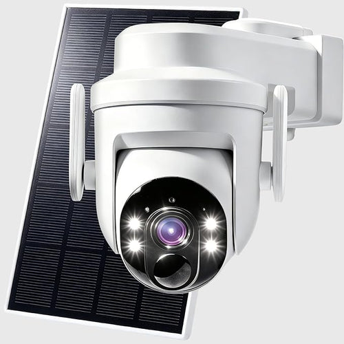 2K Solar Camera Outdoor Wireless, 2.4Ghz WiFi Battery Camera, 355° View by Unknown