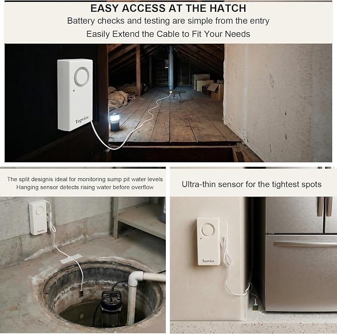 Water Alarm Leak Detector Moisture Sensor - Image 6
