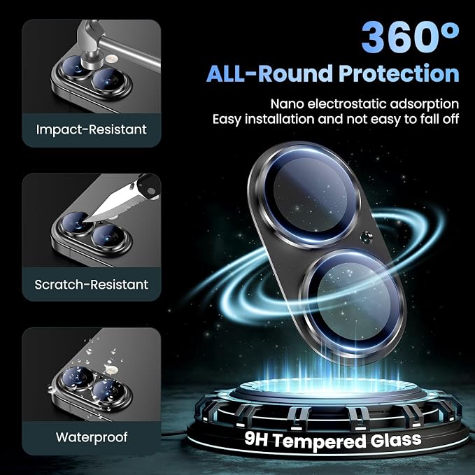 Uyiton Compatible with iPhone 17 Camera Lens Protector - Image 2