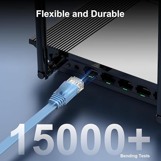 Cat 6 Ethernet Cable 150 ft, Indoor&Outdoor, High Speed 10Gbps Flat Internet - Image 6