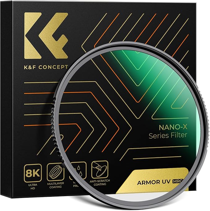 K&F CONCEPT 37mm Explosive-Proof MCUV Lens Protection Filter 28 Multi-Layer by KFCONCEPT