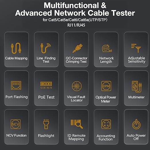 11 In 1 Network Cable Tester - Image 6