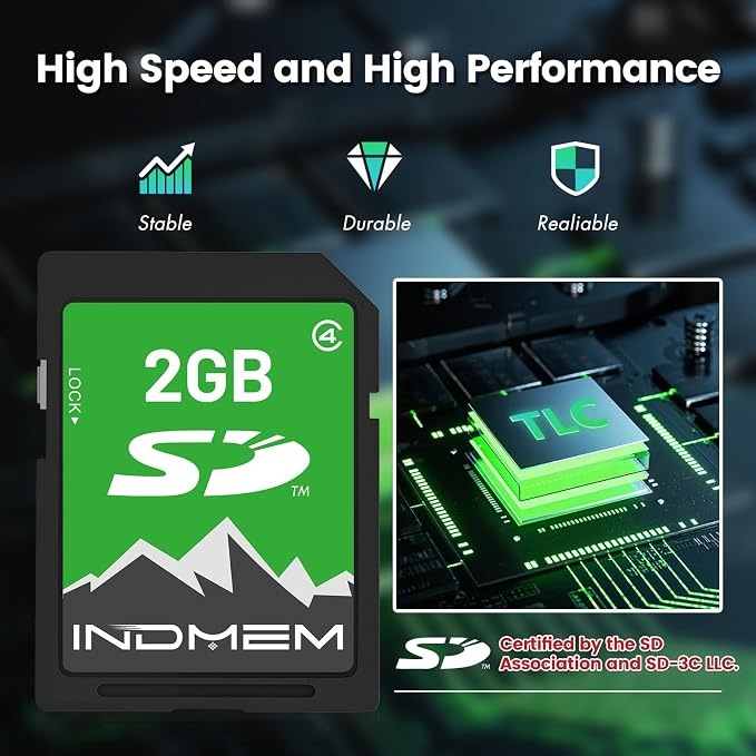 INDMEM 2GB SD Card, 2 Pack 2GB Class 4 Flash Memory Card 2G SLC Standard Secure - Image 7