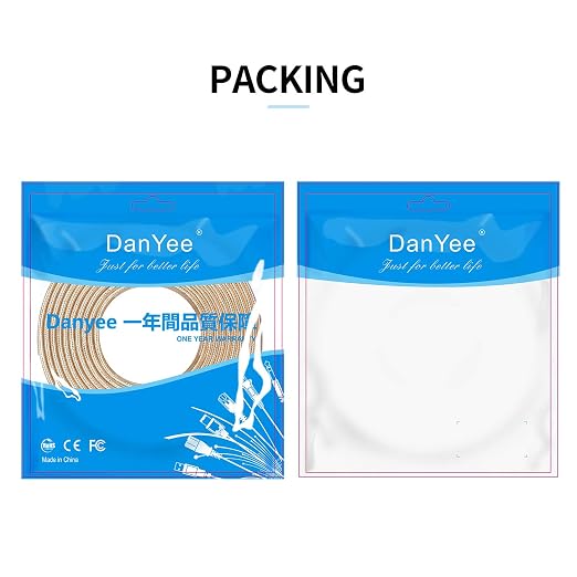 Cat 8 Ethernet Cable, DanYee Nylon Braided 26ft CAT8 High Speed Professional - Image 6